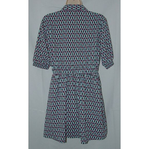 Girl Sz XXL (16) Multicolored Elastic Waist Knee Length Fit & Flare Dress KIDPIK - Picture 3 of 4